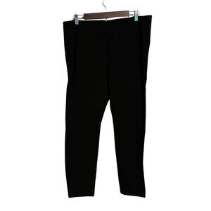 Tahari Black High-Waist Tummy Control Skinny Pants XL | Smoothing Stretch Fit